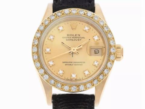  Rolex Lady-Datejust Diamanten open 6/9 Ref.69178 1991 Box&Beschreibung sehr gut Vintage 