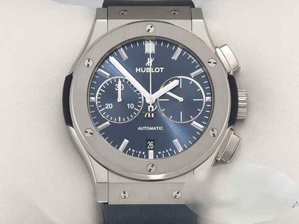  Hublot Classic Fusion Blue 45mm Chronograph 2024 521.nx.7170.rx Titan Automatik 