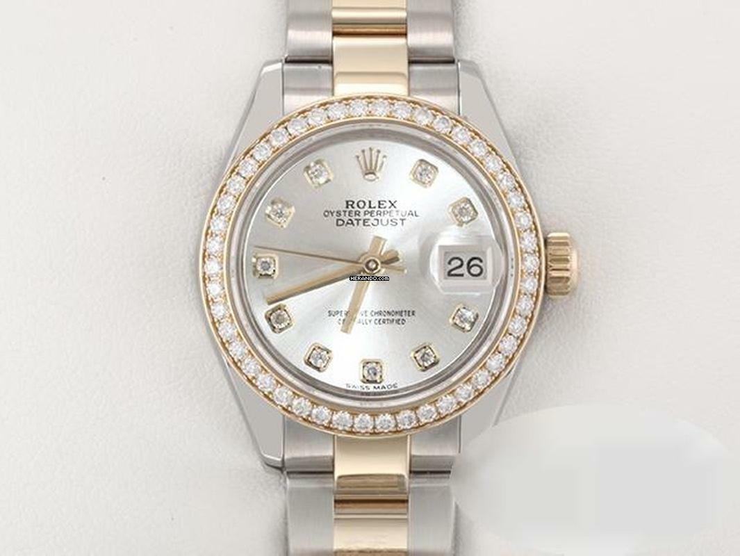 Rolex Lady-Datejust 28 279383 Rbr Stahl Gelbgold 750 Diamanten Automatik Stainless Steel 18kt Yellow Gold Oyster-band Chronometer