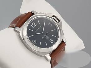 Thumbnail von Panerai Luminor Base Logo Marina Base Logo 44mm Pam00000 2012 Edelstahl Handaufzug Steel Black Dial