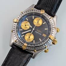 Thumbnail von Breitling Chronomat 81950 chronograph black dial steel Full Set