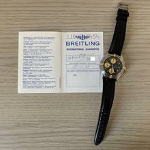 Thumbnail von Breitling Chronomat 81950 chronograph black dial steel Full Set