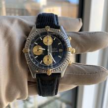 Thumbnail von Breitling Chronomat 81950 chronograph black dial steel Full Set