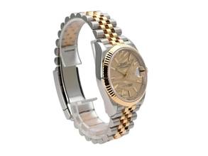 Thumbnail von Rolex Datejust 36 Oystersteel / Gelbgold Ref. 126233 Golden Palmenmuster Jubile-Band