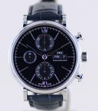 Thumbnail von IWC Portofino Chronograph Automatic black Dial Dresswatch 42mm B+P unworn