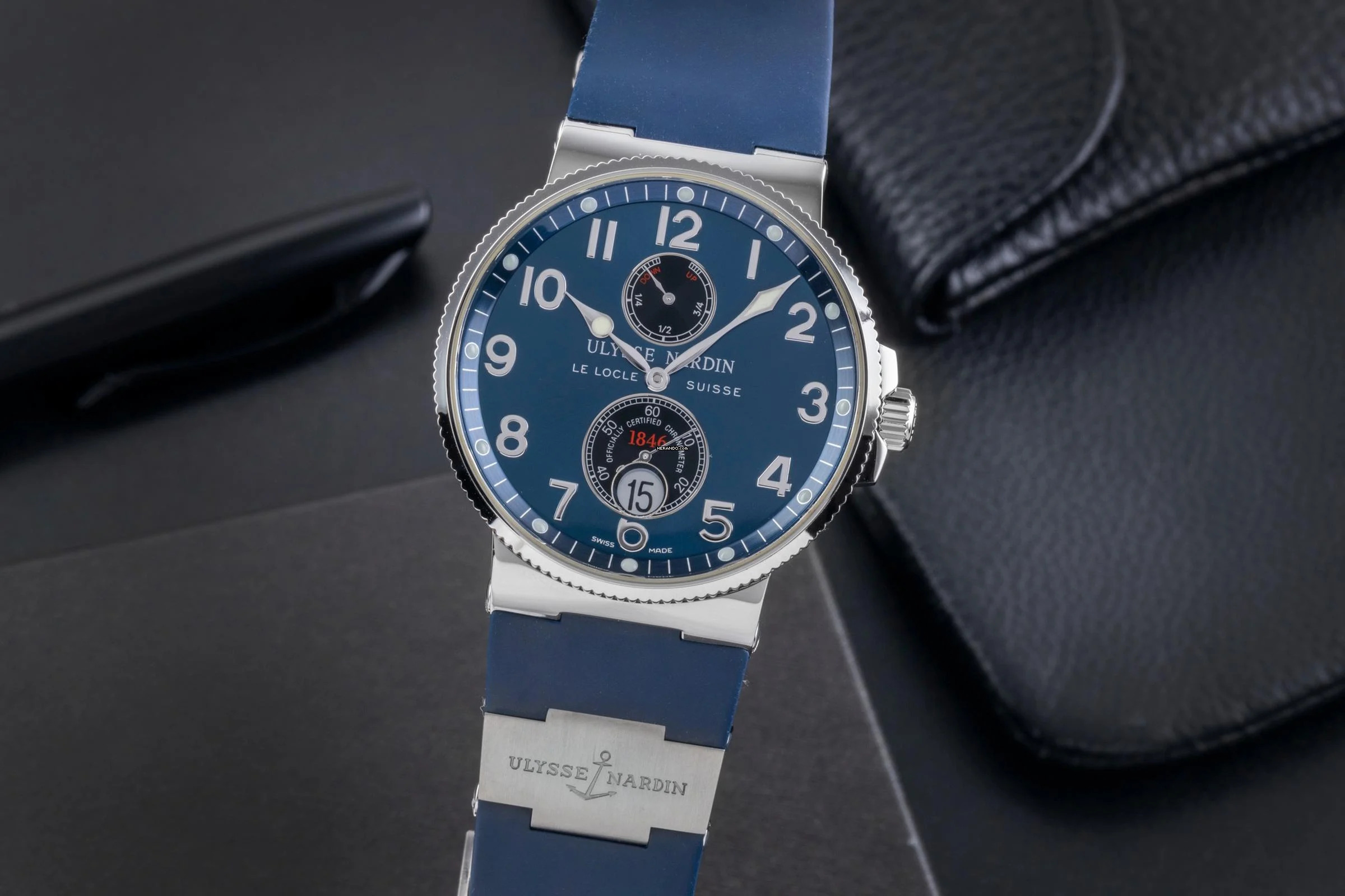 Ulysse Nardin Marine Chronometer 41mm Automatik Stahl Ref. 263-66 Box & Papiere 2012