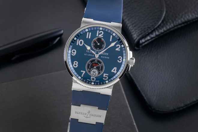  Ulysse Nardin Marine Chronometer 41mm Automatik Stahl Ref. 263-66 Box & Papiere 2012 