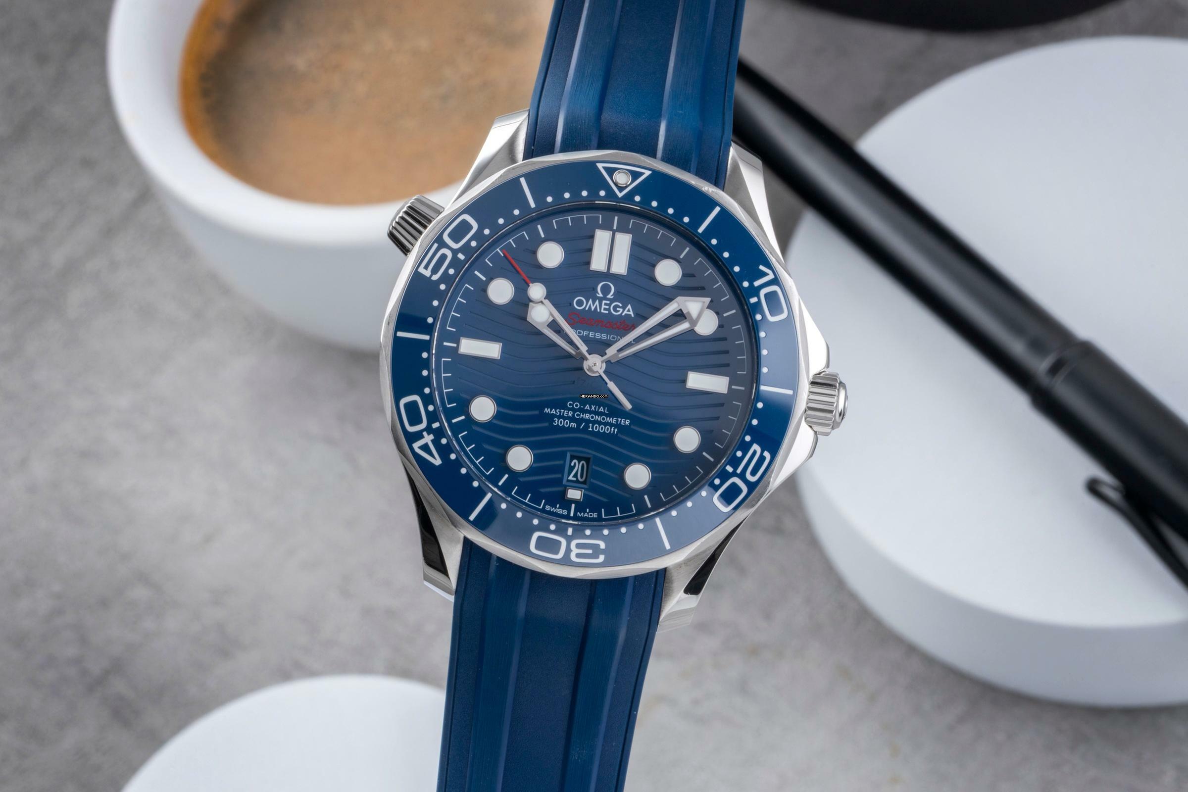 Omega Seamaster Diver 300 M Automatik Herren Ref 210.32.42.20.03.001 B&P
