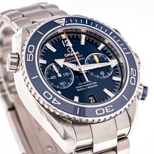 Thumbnail von Omega Seamaster Planet Ocean Chronograph Titan Planet Ocean Blue 45,5 – 232.90.46.51.03.001 – like NEW – 2024 Full Set