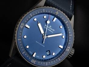 Thumbnail von Blancpain Fifty Fathoms Bathyscaphe Ref.5000-0240-O52A 2022 Full Set wie Neu