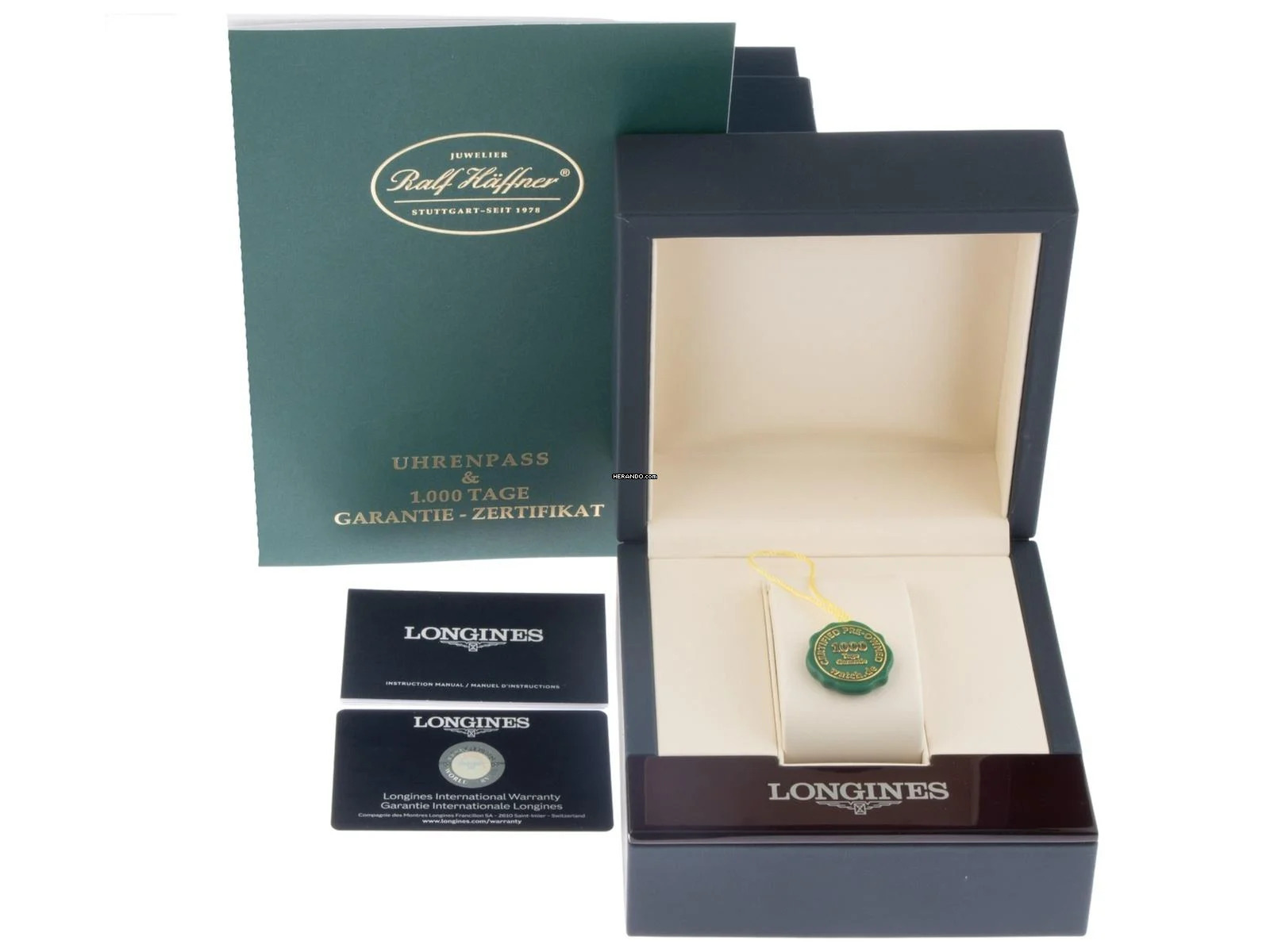 Longines Flagship Heritage Mondphase Ref.L4.815.4.78.2 2025 Full Set Ungetragen