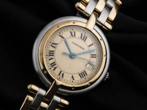 Thumbnail von Cartier Panthère Vendome MM Medium Modell Ref.8396 1989 Box&Beschreibung sehr gut Vintage