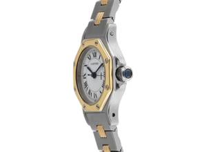 Thumbnail von Cartier Santos Octagon PM kleines Modell Ref.187903 1985 Full Set sehr gut Vintage