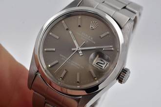 Thumbnail von Rolex Oyster Perpetual Date 1500 - LC100 Grey Dial Vintage