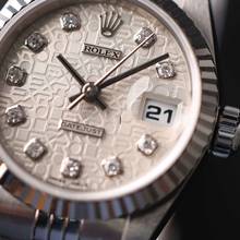 Thumbnail von Rolex Lady-Datejust 26 Steel Jubilee Fluted Silver Diamond Logo Dial