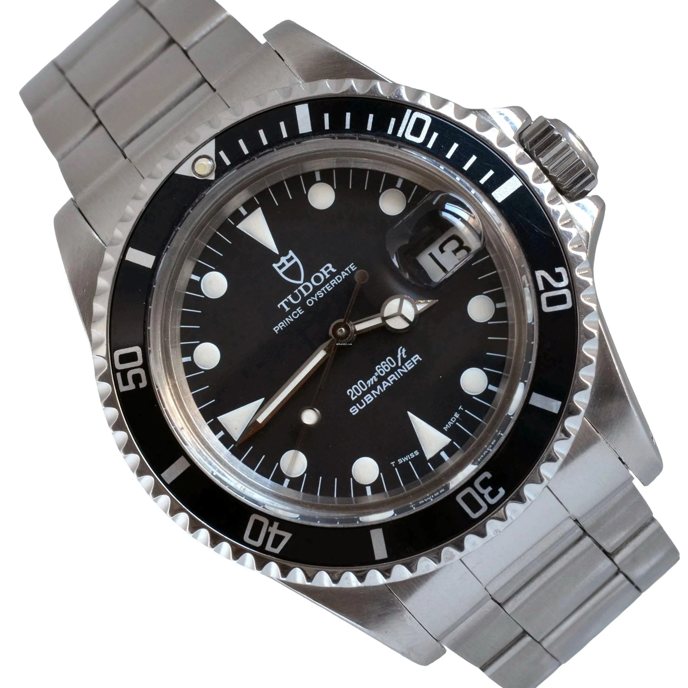Tudor Submariner Date 79090 black tritium dial 1995’s