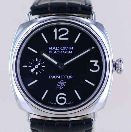  Officine Paneral Radiomir PAM00380 Black Seal Logo 45 mm Hand Wind Black B+P 