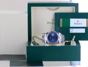 Thumbnail von Rolex Datejust II Stahl Oyster blue roman Dial 41mm blau 116300 Top B+P