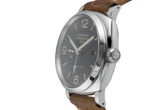Thumbnail von Panerai Radiomir 1940 3 Days Automatic GMT Stahl Automatik Ref. PAM00657 Papiere 2017