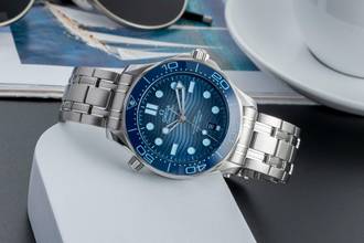 Thumbnail von Omega Seamaster Diver 300 M Stahl Automatik Summer Blue R. 210.30.42.20.03.003 B&P 2025