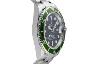 Thumbnail von Rolex Submariner Date Kermit Flat Four Automatik Herrenuhr Ref. 16610LV F-Serie