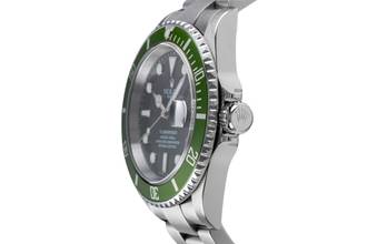 Thumbnail von Rolex Submariner Date Kermit Flat Four Automatik Herrenuhr Ref. 16610LV F-Serie