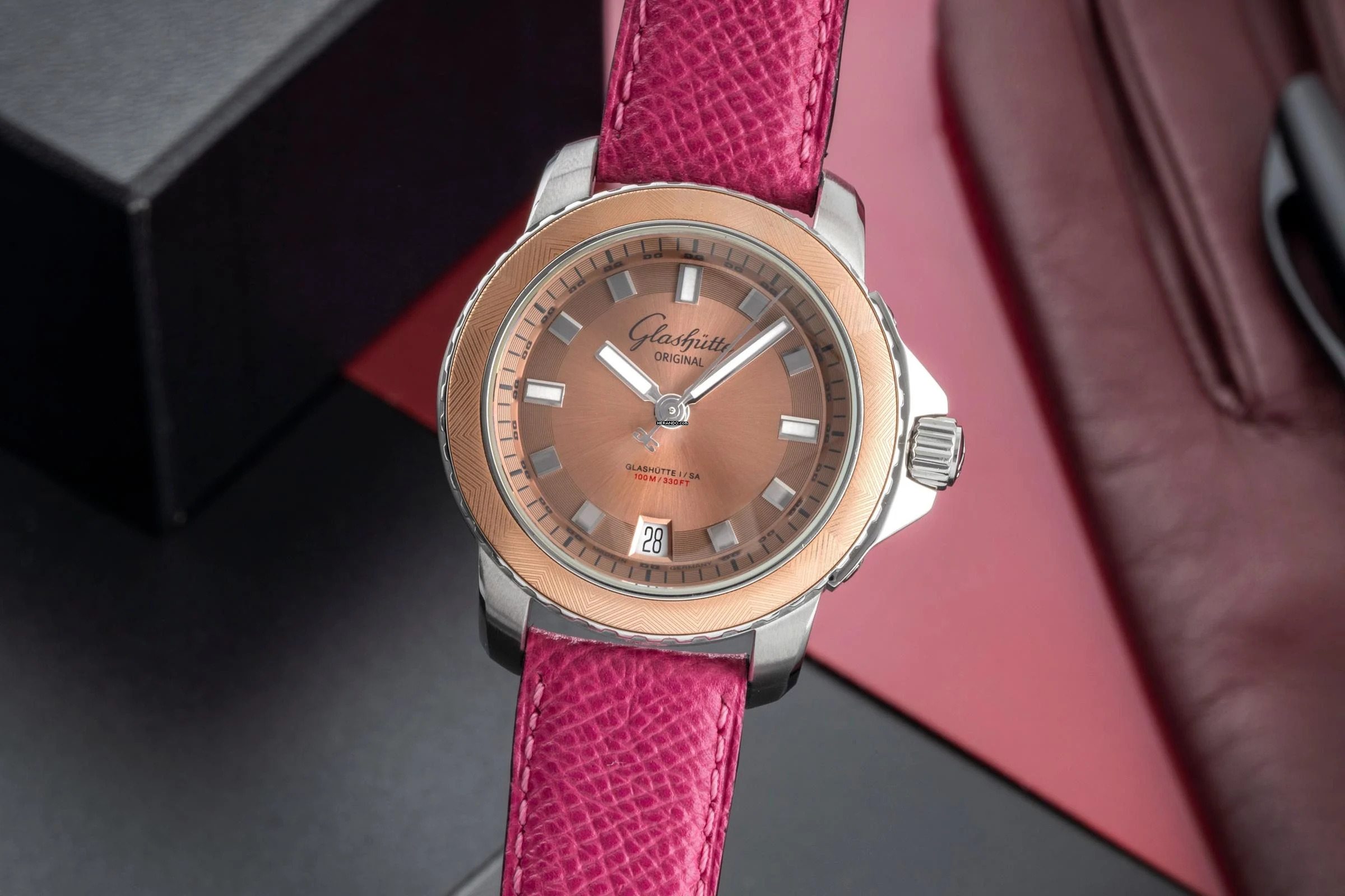 Glashütte Original Sport Evolution M Lady Sport Stahl Automatik Damen Ref 39-21-01-02-04 Box & Papiere 2010