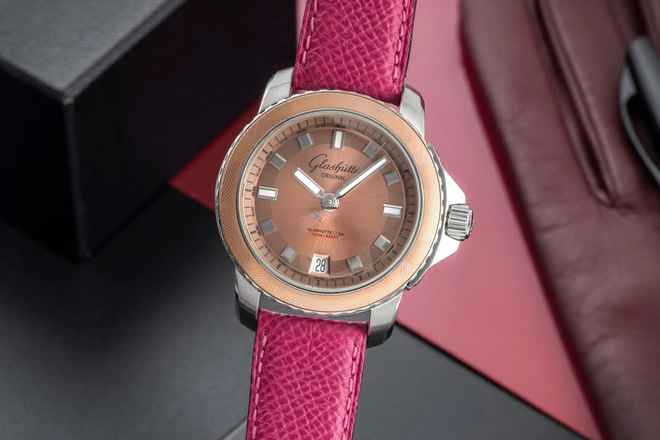  Glashütte Original Sport Evolution M Lady Sport Stahl Automatik Damen Ref 39-21-01-02-04 Box & Papiere 2010 