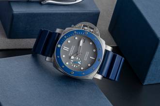 Thumbnail von Panerai Luminor Submersible Edelstahl Automatik Herrenuhr Ref. PAM00959 B&P 2021
