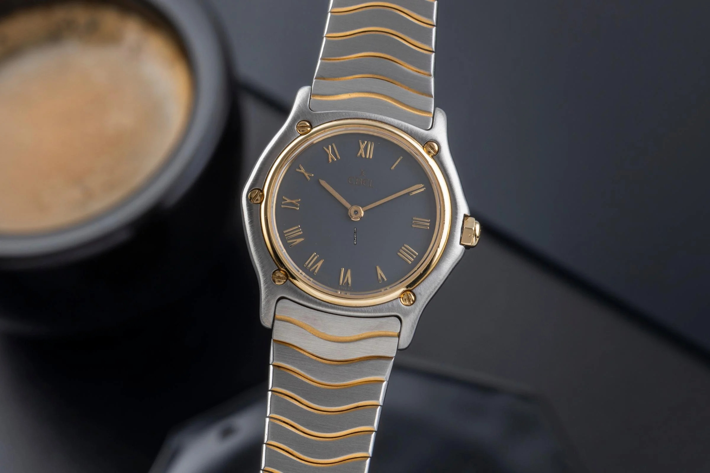 Ebel Classic Wave Lady Stahl / Gold Quarz Damenuhr Ref. 181908 Klassiker