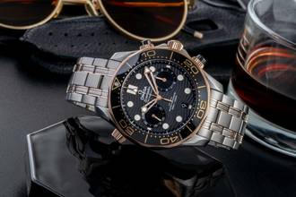 Thumbnail von Omega Seamaster Chronograph Stahl / Gold Automatik Ref. 210.20.44.51.01.001 B&P