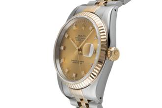 Thumbnail von Rolex Datejust 36 Stahl / Gold Diamond Dial Automatik Herrenuhr Ref. 16233