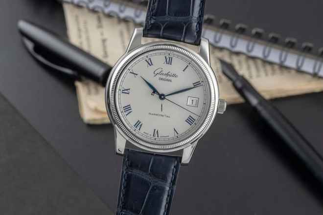  Glashütte Original Senator Automatik Edelstahl Automatik Herrenuhr Ref. 39-11-02-03-04 Klassiker 