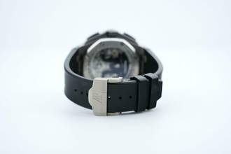 Thumbnail von Audemars Piguet Royal Oak Offshore Tourbillon Chronograph Titanium - LIMITED TO 15 Pc. - With Box And Papers 26387.IO.OO.D002CA.01