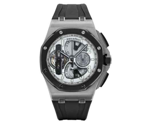  Audemars Piguet Royal Oak Offshore Tourbillon Chronograph Titanium - LIMITED TO 15 Pc. - With Box And Papers 26387.IO.OO.D002CA.01 