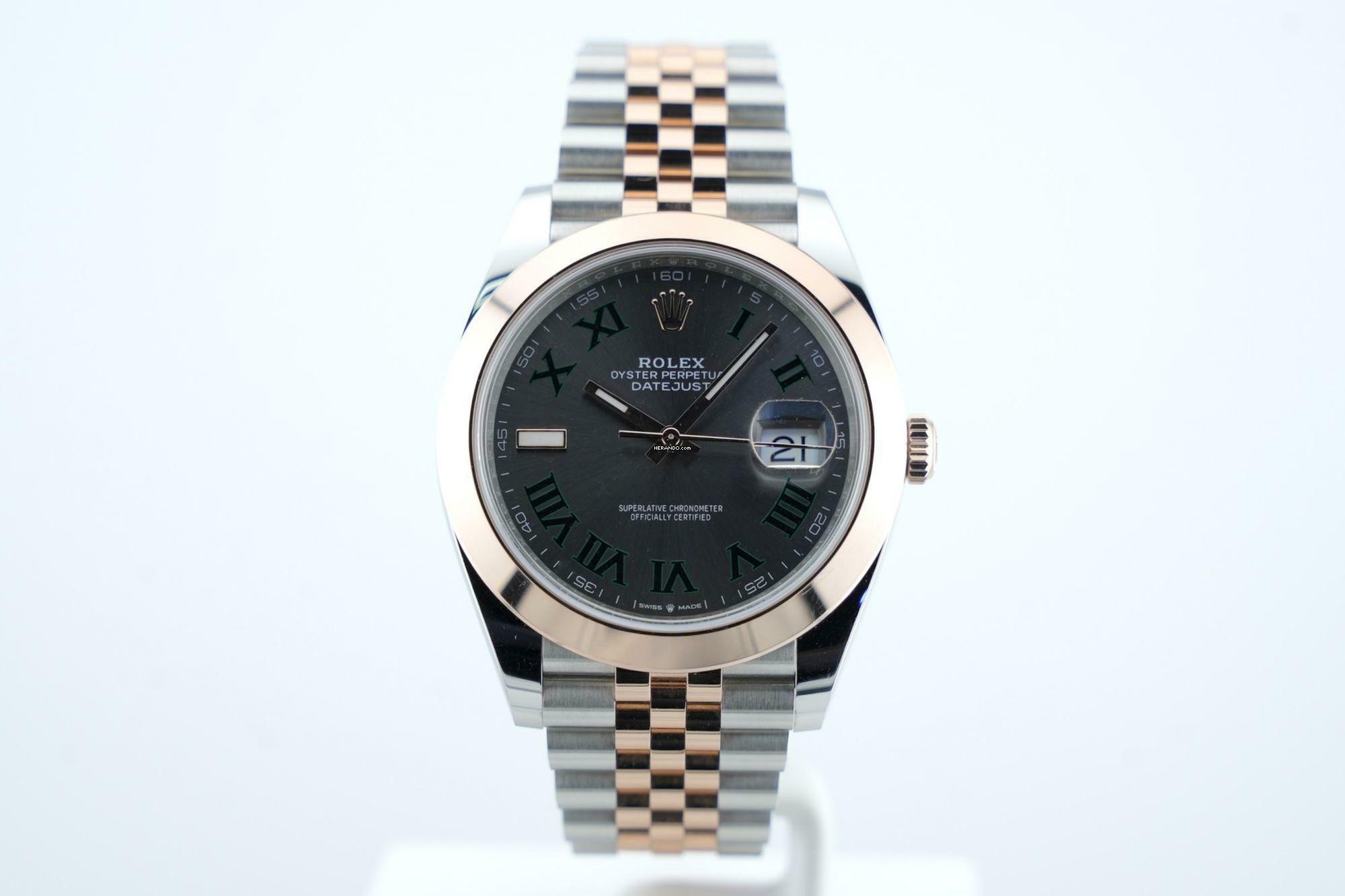 Rolex Datejust 41 41mm Bicolor Jubilee Bracelet - Wimbledon Dial - Like New - Box+Papers 126301 2025