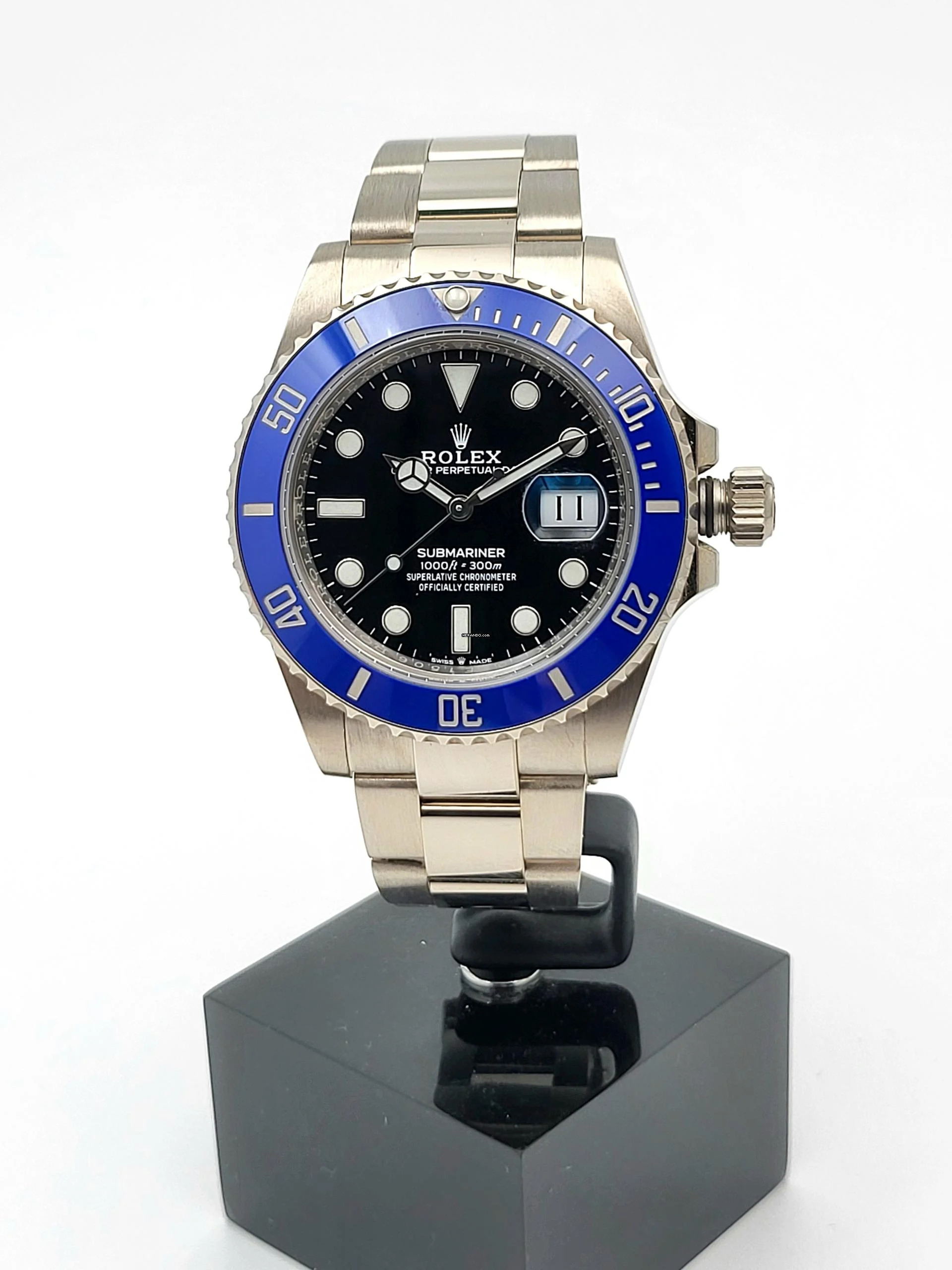 Rolex Submariner Date Smurf cooki monster 18 kt. Gold Full Set 2022
