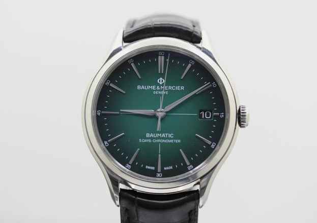  Baume & Mercier Clifton Baumatic Green Dial REF. M0A10592//GREEN DIAL//BAUMATIC//5 DAYS-CHRONOMETER#6 KS 