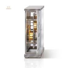 Thumbnail von Lunaris – Tischuhr mit Mondphase - Verchromt - handbemalte Mondscheibe