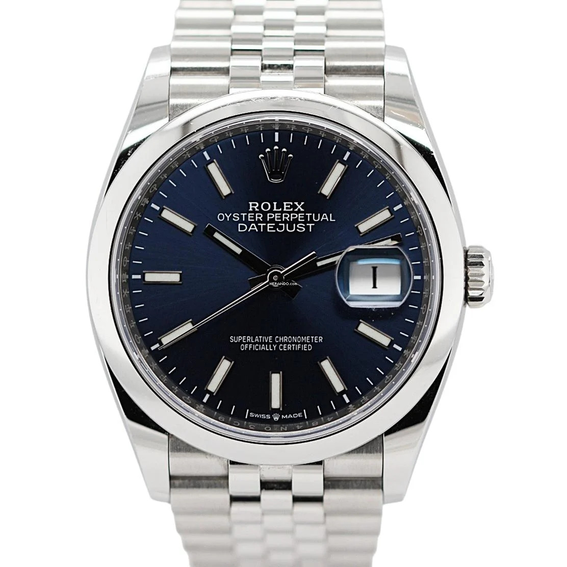 Rolex Datejust 36 Ref.126200 Blue Dial Jubilee