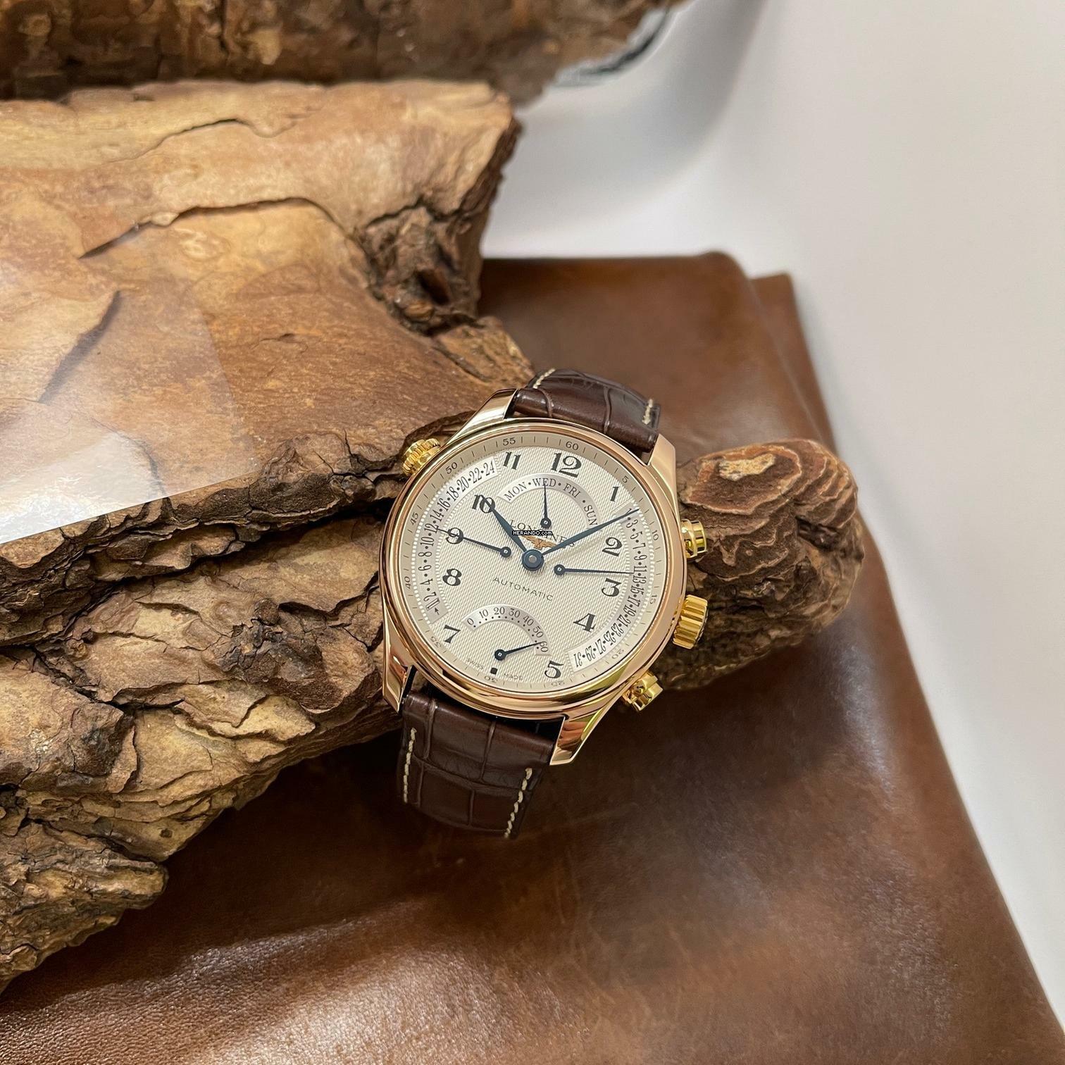 Longines Master Collection Master Collection Retrograde Chronograph GMT - FULLSET 2016 Ref. L2.714.8.78.3