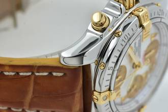 Thumbnail von Breitling Chrono Cockpit Chronograph A13358 Steel Gold