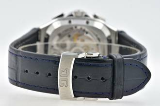 Thumbnail von Glashütte Original Seventies Chronograph Panoramadatum Senator Seventies Panorama Date Chronograph 1-37-02-03-02-30 Blue Dial