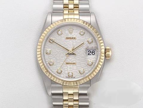  Rolex Datejust 31 Stahl Gelbgold 750 2001 Diamanten Automatik Gold Stahl 