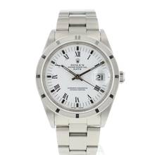 Thumbnail von Rolex Oyster Perpetual Date 34MM Steel White Roman Dial