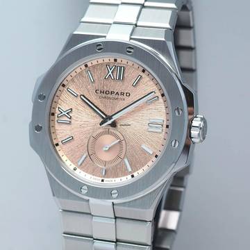  Chopard Alpine Eagle Xps Chronometre Salmon dial Stahl Box+Papiere Full Set from 1.owner 