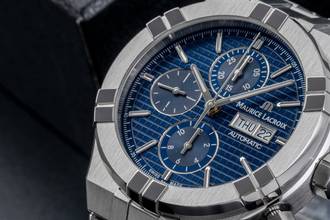 Thumbnail von Maurice Lacroix AIKON Automatic Stahl Chronograph Ref. AI6038-SS002-4301 B&P