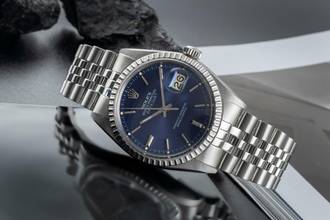 Thumbnail von Rolex Datejust 36 Blue Dial Edelstahl Automatik Herrenuhr Ref. 16030 Klassiker
