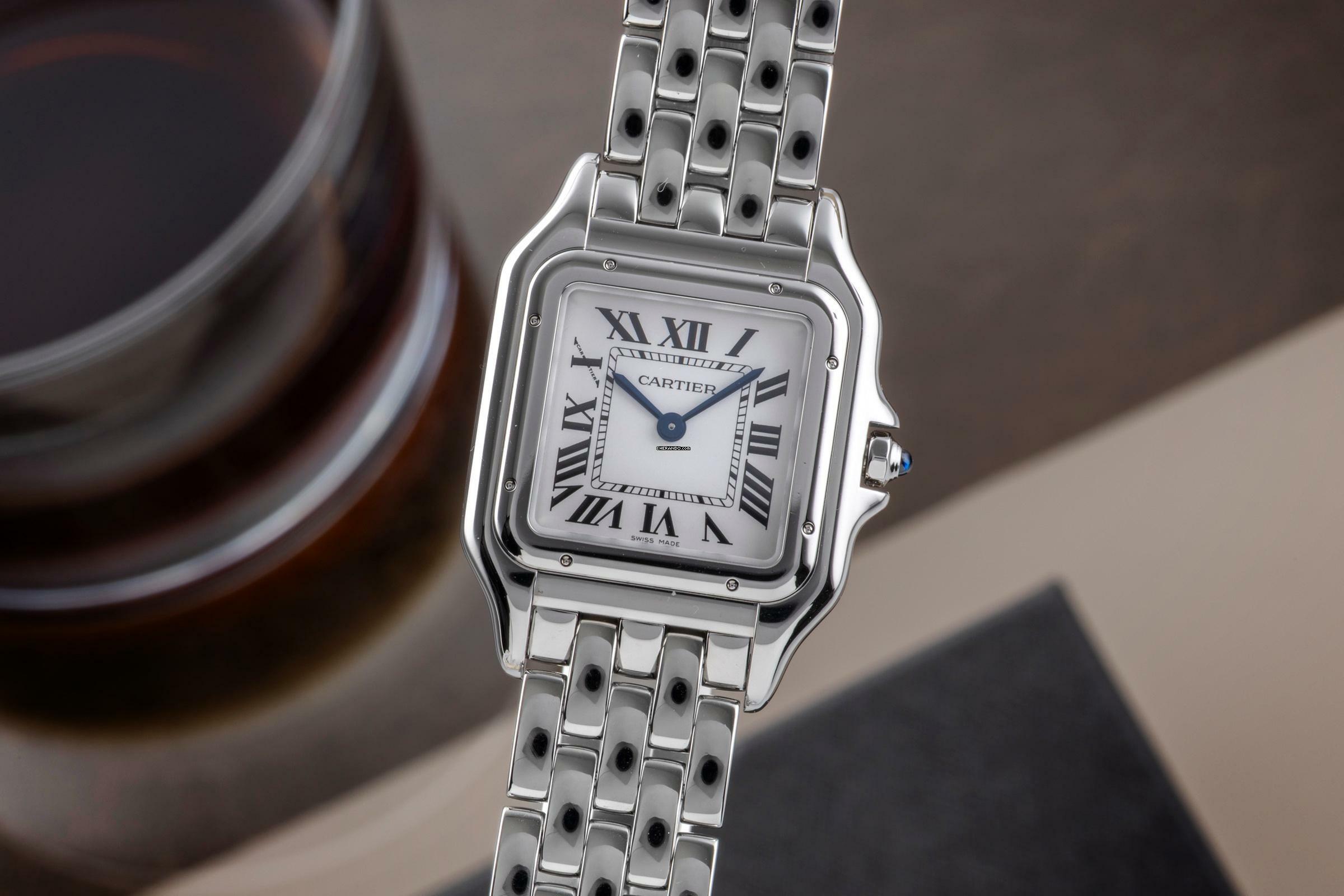 Cartier Panthère Medium Stahl Quarz Damenuhr Ref. WSPN0007 4016