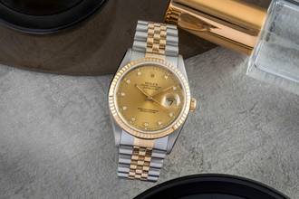 Thumbnail von Rolex Datejust 36 Stahl / Gold Diamond Dial Automatik Herren Ref. 16233 X-Serie